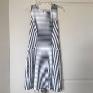 Black and White Sleeveless Dress